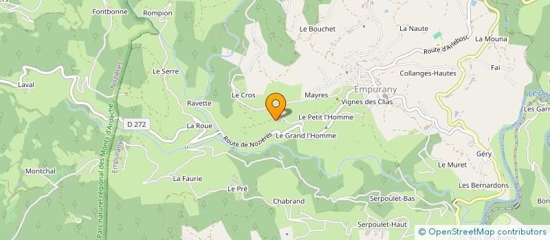 localisation de l'entreprise MADAME THERESE FRACHISSE à EMPURANY