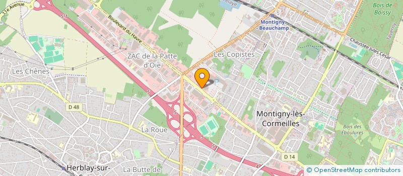 localisation de l'entreprise MADAME THERESE FROMONT  HERBLAY-SUR-SEINE