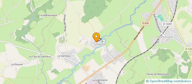 localisation de l'entreprise MADAME THERESE GAUMAIN  SIDEVILLE