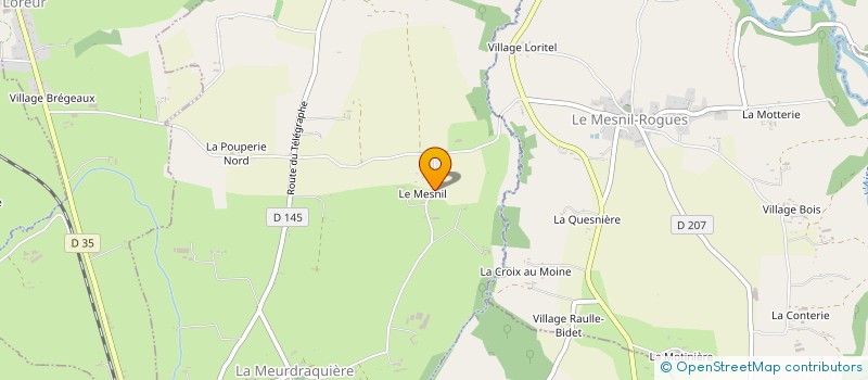 localisation de l'entreprise MADAME THERESE GAUTIER  LA MEURDRAQUIERE