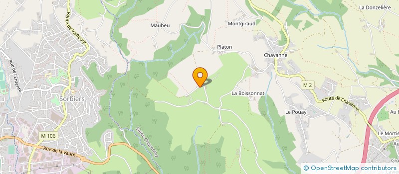 localisation de l'entreprise MADAME THERESE GEREY  SAINT-CHAMOND