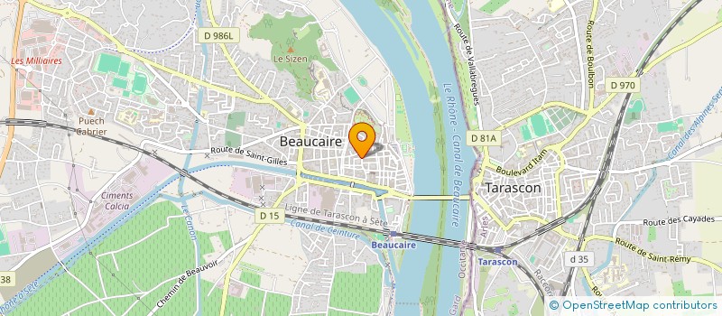 localisation de l'entreprise MADAME THERESE GIMENES  BEAUCAIRE