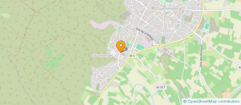 localisation de l'entreprise MADAME THERESE GINER  COURNONSEC