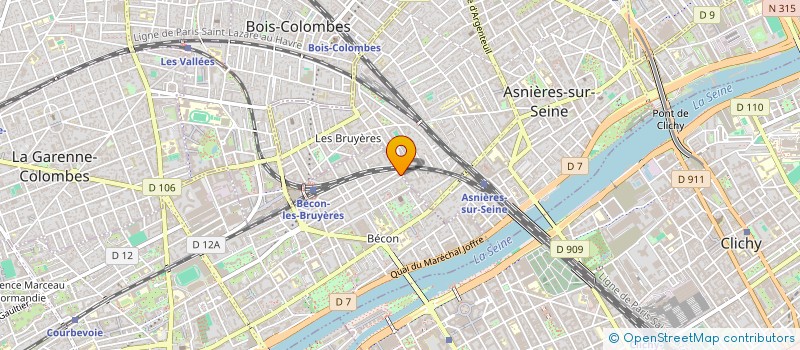 localisation de l'entreprise MADAME THERESE GOMIS à COURBEVOIE