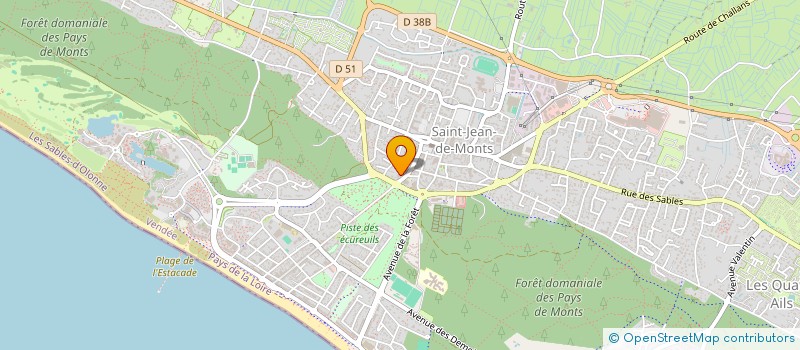 localisation de l'entreprise MADAME THERESE GOPINKO  SAINT-JEAN-DE-MONTS