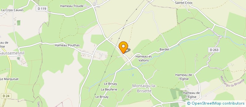 localisation de l'entreprise MADAME THERESE GOUELLAIN à MONTAIGU-LA-BRISETTE
