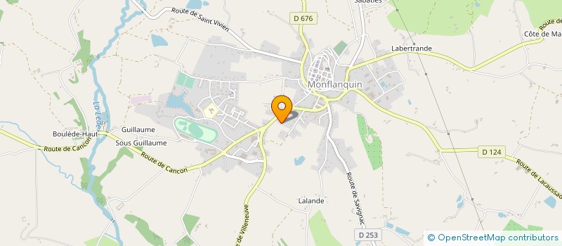 localisation de l'entreprise MADAME THERESE GOULFIE  MONFLANQUIN