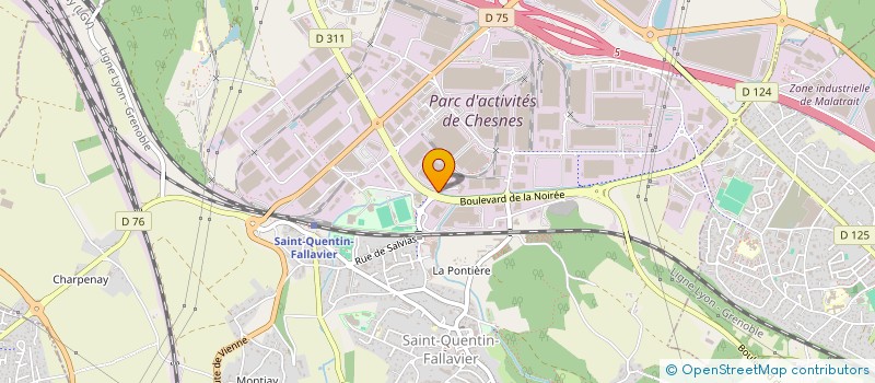 localisation de l'entreprise MADAME THERESE GRAS  SAINT-QUENTIN-FALLAVIER