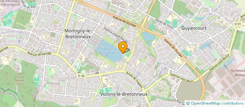 localisation de l'entreprise MADAME THERESE GRIVET  VOISINS-LE-BRETONNEUX