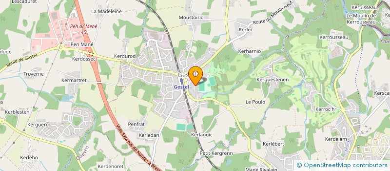 localisation de l'entreprise MADAME THERESE GROSSET-GRANGE à GESTEL