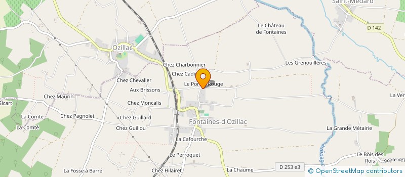 localisation de l'entreprise MADAME THERESE GUERIN  FONTAINES-D'OZILLAC