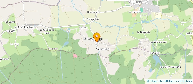 localisation de l'entreprise MADAME THERESE GUILLEMAIN à CONCORET