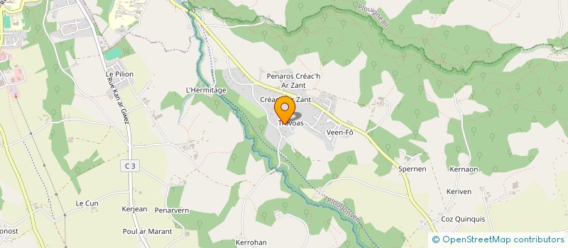 localisation de l'entreprise MADAME THERESE GUILLOU à LANNEANOU