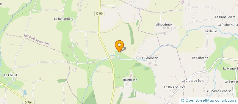 localisation de l'entreprise MADAME THERESE GUINNEBAULT  BAZOUGES-LA-PEROUSE