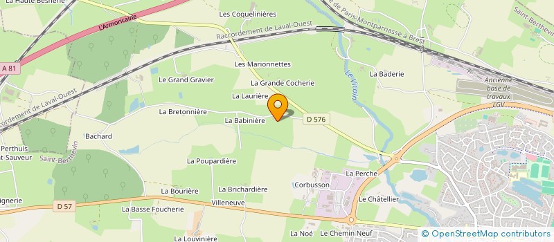 localisation de l'entreprise MADAME THERESE HALLE à SAINT-BERTHEVIN