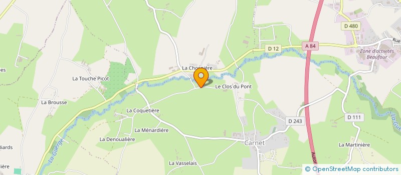 localisation de l'entreprise MADAME THERESE HARDY à SAINT-JAMES