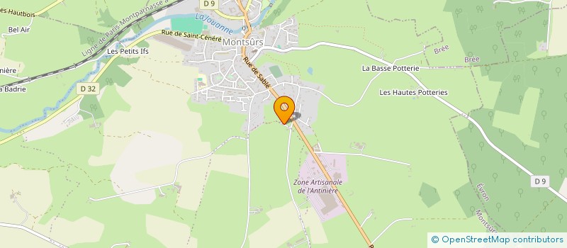 localisation de l'entreprise MADAME THERESE HARDY à MONTSURS