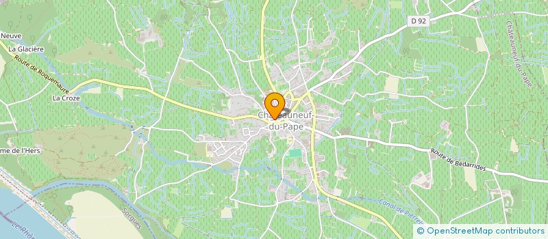 localisation de l'entreprise MADAME THERESE HAUTTEQUET  CHATEAUNEUF-DU-PAPE