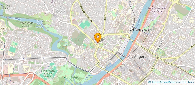 localisation de l'entreprise MADAME THERESE HELAINE à ANGERS