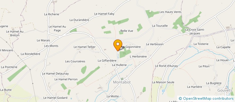 localisation de l'entreprise MADAME THERESE HERVY  MONTABOT