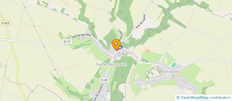 localisation de l'entreprise MADAME THERESE HIBON  FIEFFES-MONTRELET