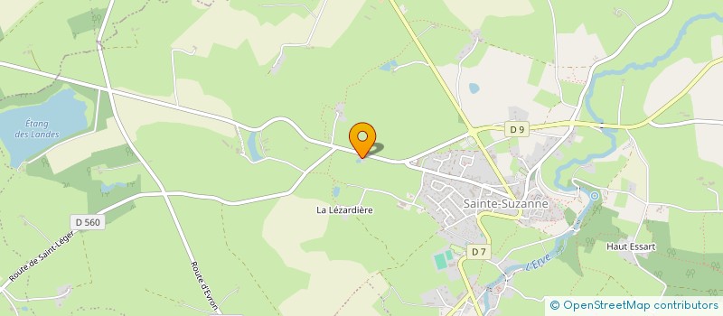 localisation de l'entreprise MADAME THERESE HUAULT à SAINTE-SUZANNE-ET-CHAMMES