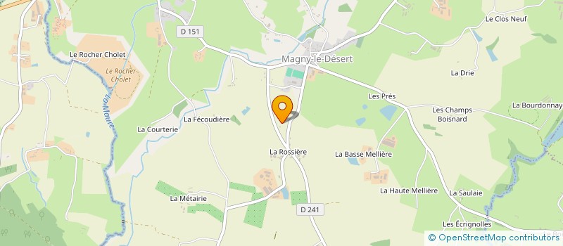 localisation de l'entreprise MADAME THERESE HUBERT à LA FERTE MACE