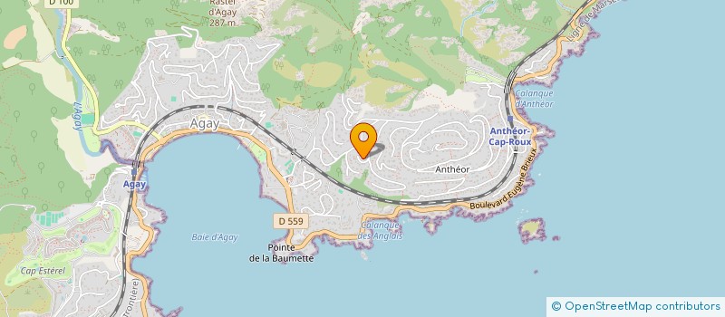 localisation de l'entreprise MADAME THERESE JACOBS  SAINT RAPHAEL