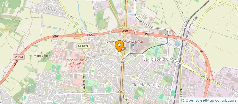 localisation de l'entreprise MADAME THERESE JANIN à DIJON
