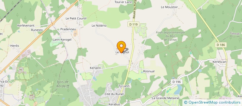 localisation de l'entreprise MADAME THERESE JOSSEC à CARNAC