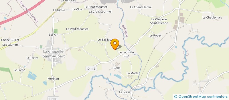 localisation de l'entreprise MADAME THERESE JOUAULT  LA CHAPELLE-SAINT-AUBERT