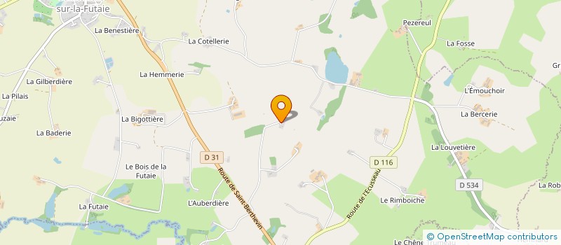 localisation de l'entreprise MADAME THERESE JOURDAIN  ST MARS SUR LA FUTAIE