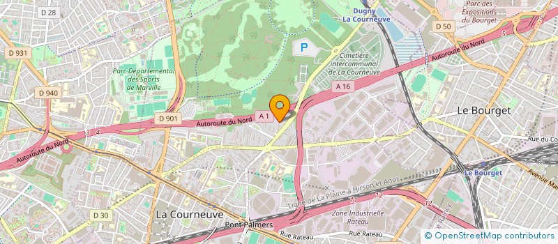 localisation de l'entreprise MADAME THERESE KAPINGA TSHIALU à LA COURNEUVE