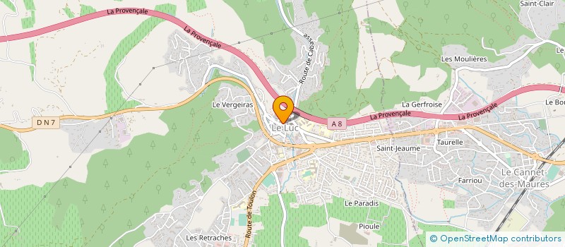 localisation de l'entreprise MADAME THERESE LAFLEUR  LE CANNET-DES-MAURES