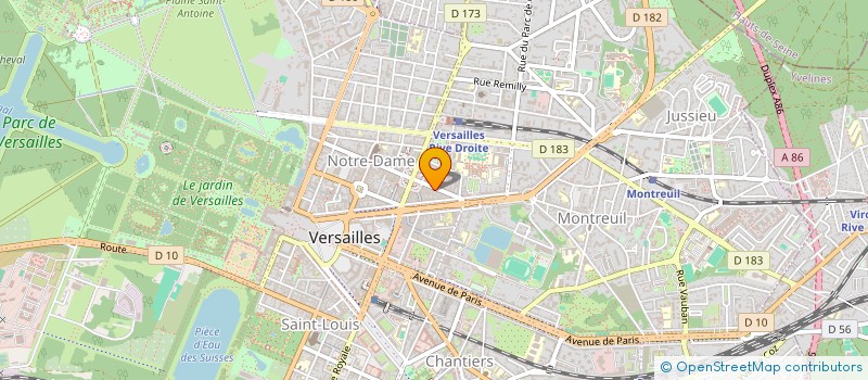 localisation de l'entreprise MADAME THERESE LALOYAUX à VERSAILLES