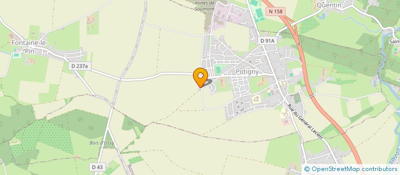 localisation de l'entreprise MADAME THERESE LARUE  SOUMONT-SAINT-QUENTIN