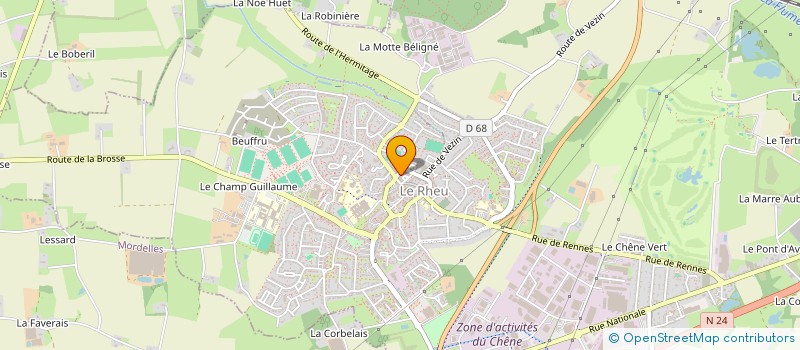 localisation de l'entreprise MADAME THERESE LE QUERE  MONTFORT-SUR-MEU