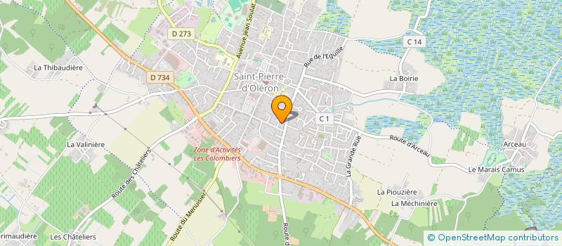 localisation de l'entreprise MADAME THERESE LECOINTRE  SAINT-PIERRE-D OLERON