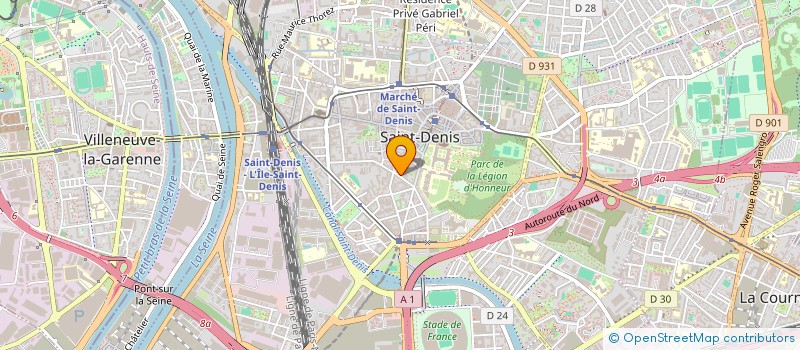 localisation de l'entreprise MADAME THERESE LECOMTE à SAINT-DENIS