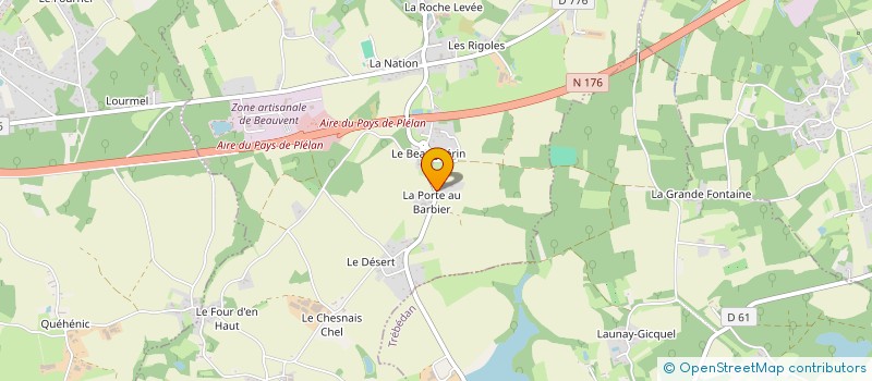 localisation de l'entreprise MADAME THERESE LECUYER à LA LANDEC