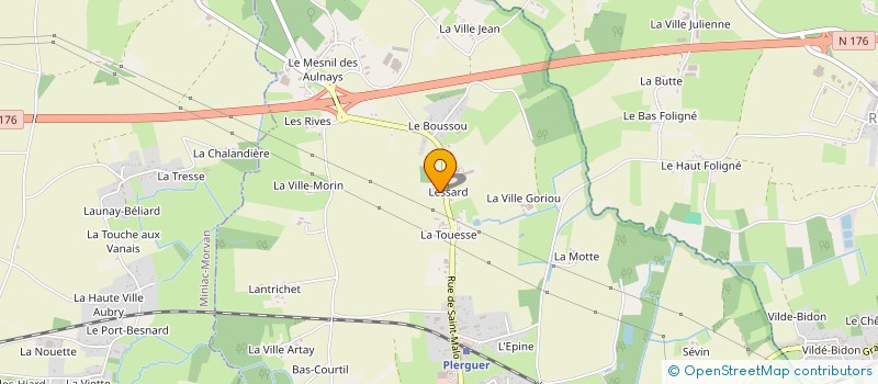 localisation de l'entreprise MADAME THERESE LEDUC  PLERGUER