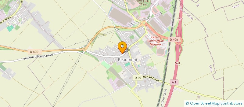 localisation de l'entreprise MADAME THERESE LEFEBVRE  HENIN-BEAUMONT