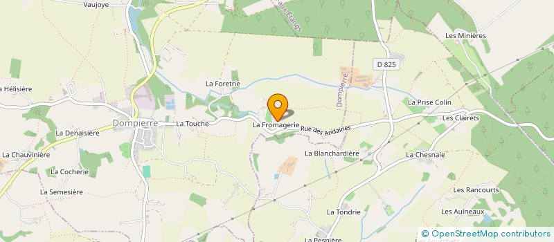 localisation de l'entreprise MADAME THERESE LEGUEDEY à DOMPIERRE