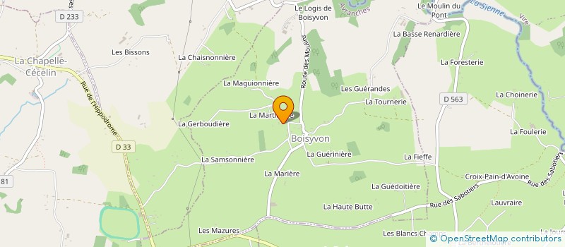 localisation de l'entreprise MADAME THERESE LEHODEY  LA BLOUTIERE