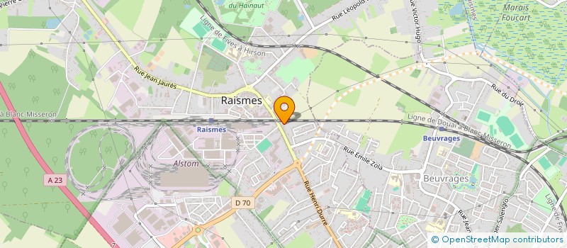 localisation de l'entreprise MADAME THERESE LEIGNIER  RAISMES