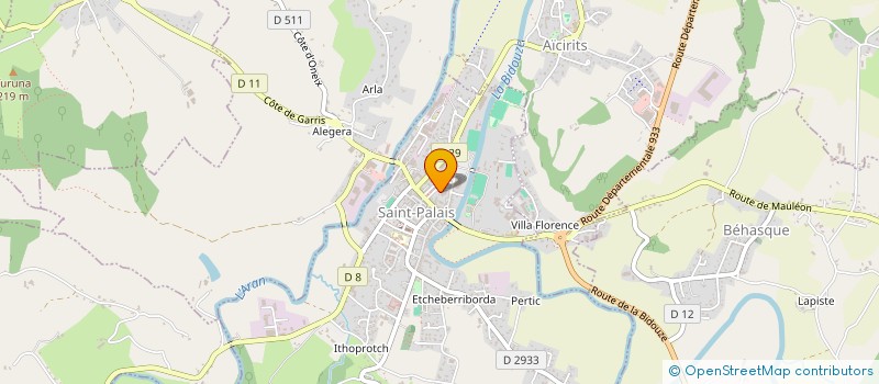 localisation de l'entreprise MADAME THERESE LEIZAGOYEN  AMENDEUIX-ONEIX