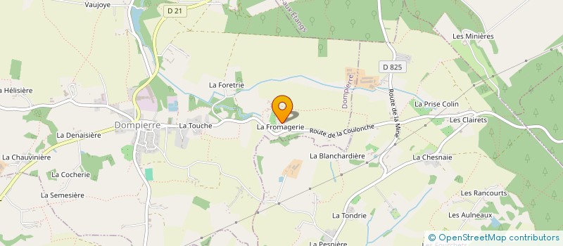localisation de l'entreprise MADAME THERESE LESELLIER à DOMPIERRE