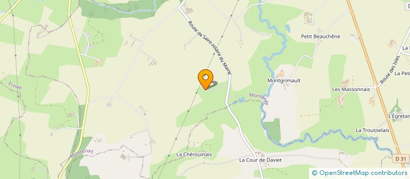 localisation de l'entreprise MADAME THERESE LHUISSIER  MONTENAY