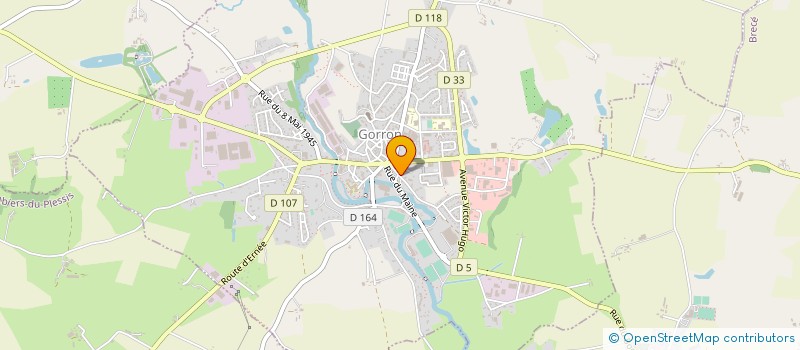 localisation de l'entreprise MADAME THERESE LHUISSIER  GORRON