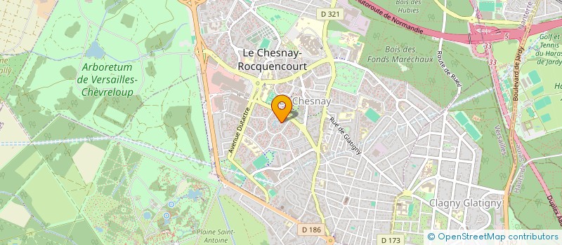 localisation de l'entreprise MADAME THERESE LONGCOTE  LE CHESNAY-ROCQUENCOURT